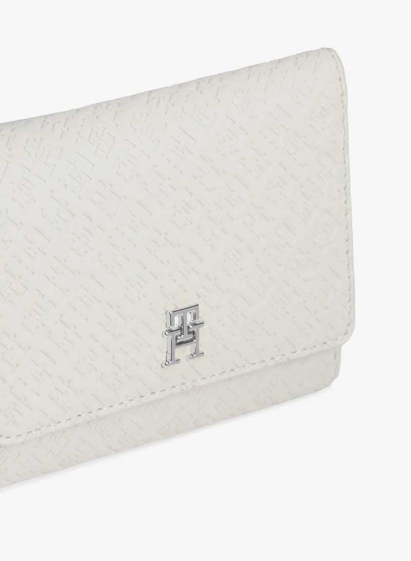 TOMMY HILFIGER  Icon Debossed Trifold Wallet for Women | Best Price UAE